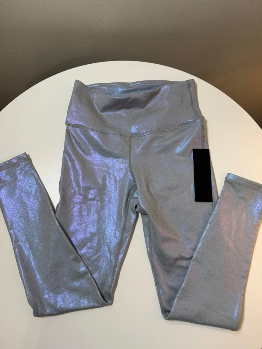 Mono B Iridescent Gray High-Waist Leggings